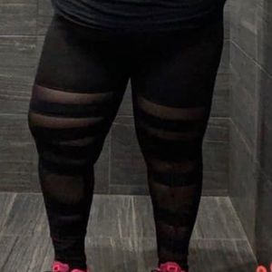 PopFit Mesh active leggings w/pockets size 2xl